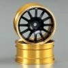 48075BLK | Killerbody 1.9" Gold & Black Aluminium T-Drift Rims
