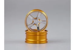 48079SIGY | Killerbody 1.9" Gold/Silver Aluminium Camaro 5 Spoke T-Drift Rims 2Pcs