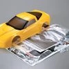 48141 | Killerbody 1/10 Corvette GT2 Yellow Painted Body Shell W/ Decal Sheet