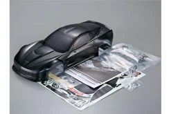 48145 | Killerbody 1/10 Corvette GT2 Black Painted Body Shell W/ Decal Sheet