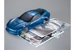 48149 | Killerbody 1/10 Corvette GT2 Metallic Blue Painted Body Shell W/ Decal Sheet