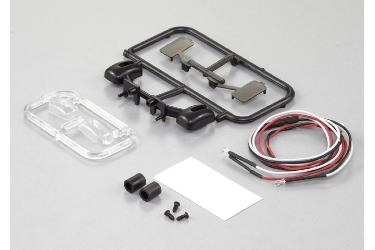 48229 | Killerbody 1/10 Truck Wing Mirror W/ LED Light Unit Set 1 48229 | Killerbody 1/10 Truck Wing Mirror W/ LED Light Unit Set