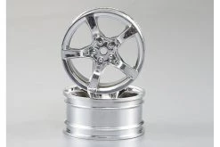 48264 | Killerbody 1.9" Chrome 5 Spoke T-Drift Rims 4Pcs W/ 3mm Off-Set