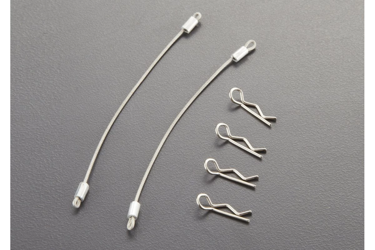 48273 | Killerbody 120mm Metal Body Rope W/ Clip Set 1 48273 | Killerbody 120mm Metal Body Rope W/ Clip Set