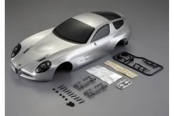 48300 | Killerbody 1/10 Alfa Romeo TZ3 Corsa Silver Painted Body Shell W/ Accessories