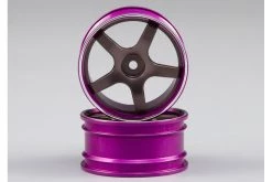 48354SIGY | Killerbody 1.9" Magenta/Gun Metal Aluminium T-Drift Rims 2Pcs