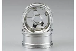 48364 | Killerbody 1.9" Chrome 5 Spoke T-Drift Rims 4Pcs W/ 6mm Offset