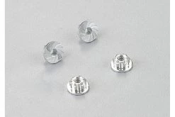 48365SL | Killerbody Silver Aluminum Flange Locknuts 4Pcs
