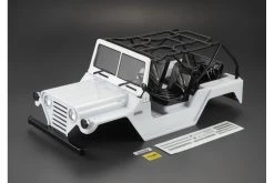 48445 | Killerbody 1/10 Crawler Warrior White Painted Body Shell W/ Light Bucket Assembly
