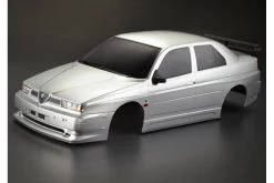 48475 | Killerbody 1/10 Alfa Romeo 155 GTA Silver Painted Body Shell W/ Light Bucket Assembly