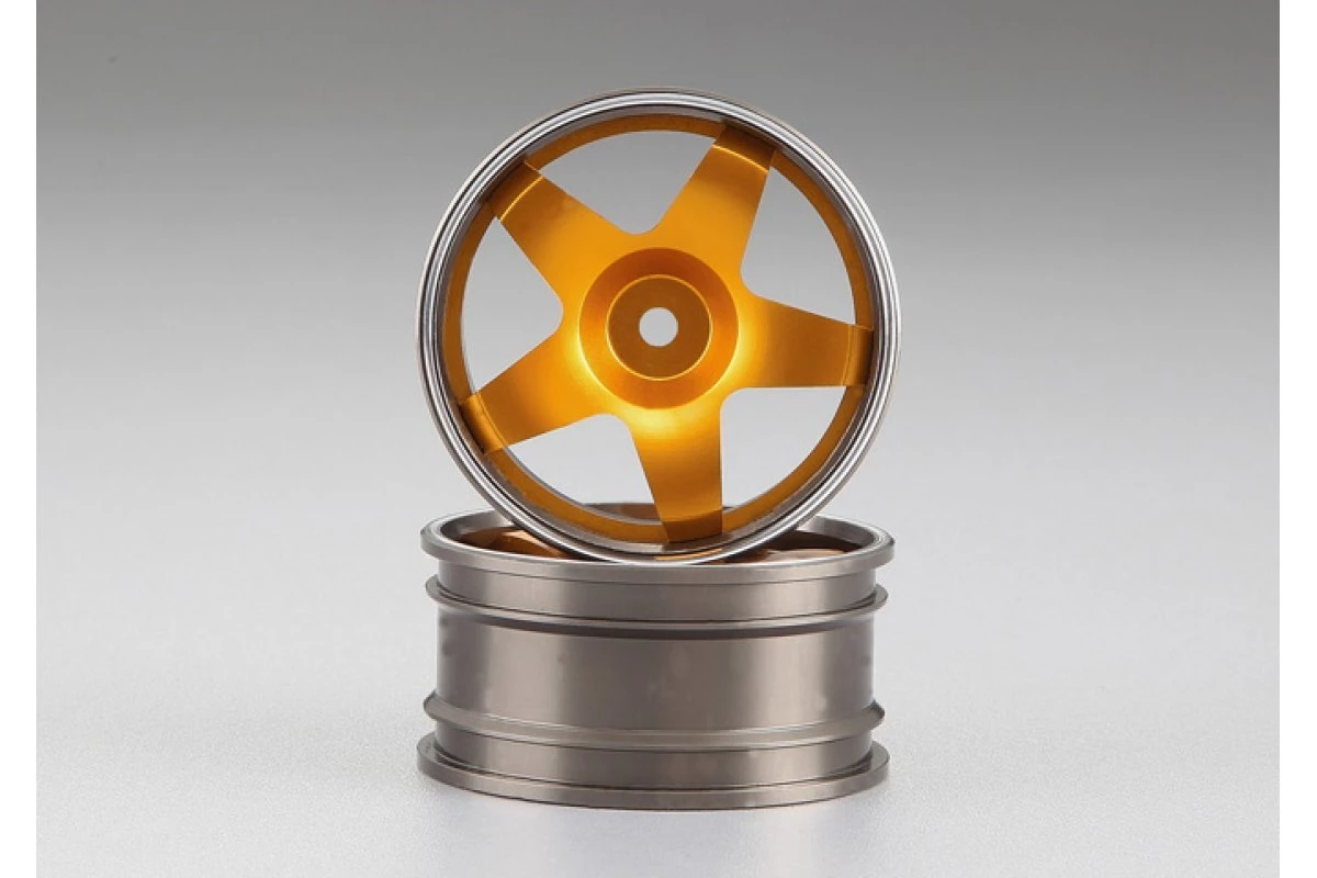 48480GLD | Killerbody 1.9" Gold Aluminium Alfa Romeo 75 Turbo Evoluzione T-Drift Rims 2Pcs 1 48480GLD | Killerbody 1.9" Gold Aluminium Alfa Romeo 75 Turbo Evoluzione T-Drift Rims 2Pcs