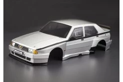 48485 | Killerbody 1/10 Alfa Romeo 75 Turbo Evoluzione Silver Painted Body Shell W/ Decals & Accessories