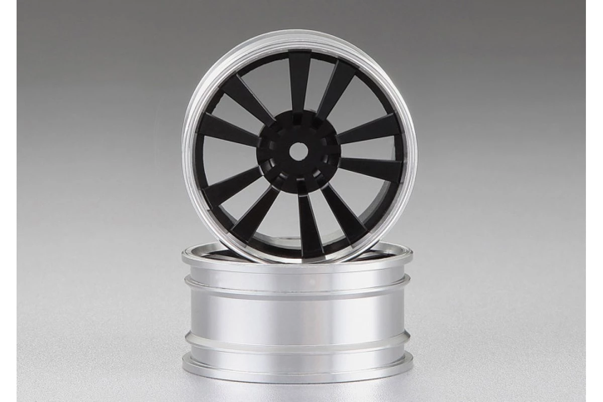 48491BLK | Killerbody 1.9" Black Aluminium Dual Spoke Rims 2Pcs 1 48491BLK | Killerbody 1.9" Black Aluminium Dual Spoke Rims 2Pcs