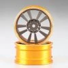 48491SIGY | Killerbody 1.9" Gold/Gun Metal Aluminium T-Drift Rims 2Pcs