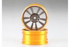 48491SIGY | Killerbody 1.9" Gold/Gun Metal Aluminium T-Drift Rims 2Pcs