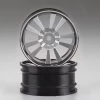 48491SIL | Killerbody 1.9" Silver Aluminium T-Drift Rims 2Pcs