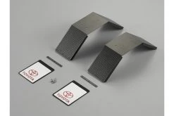 48623 | Killerbody 1/10 Black Stainless Steel Rear Fenders ( Fits 3.35" Tyres) W/ Black Rubber Mud Flaps