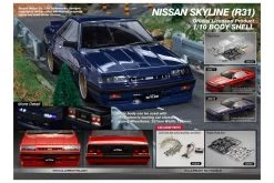 48630 | Killerbody 1/10 Nissan Skyline R31 Clear Unpainted Body Shell -Killerbody Sales Shop KIL 48630 02 1200x800 1