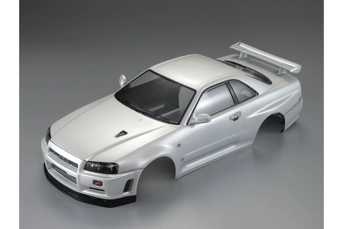 48644 | Killerbody 1/10 Nissan Skyline R34 Pearl White Painted Body Shell 1 48644 | Killerbody 1/10 Nissan Skyline R34 Pearl White Painted Body Shell