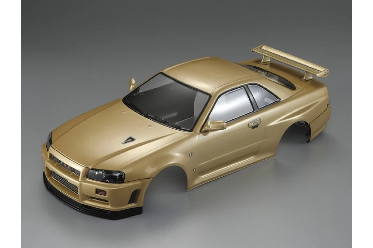 48645 | Killerbody 1/10 Nissan Skyline R34 Champagne Gold Painted Body Shell 2 48645 | Killerbody 1/10 Nissan Skyline R34 Champagne Gold Painted Body Shell - Image 2