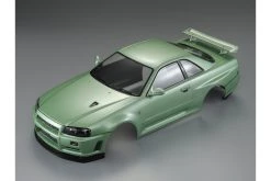 48646 | Killerbody 1/10 Nissan Skyline R34 Champagne Green Painted Body Shell