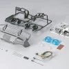 48669 | Killerbody 1/10 Toyota Land Cruiser Silver Grey Alloy Bumper W/ LEDS Upgrade Sets