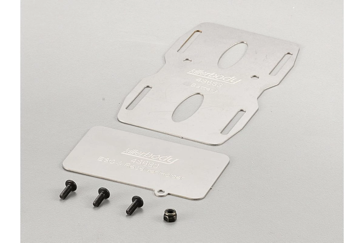 48683 | Killerbody 1/10 Toyota Land Cruiser 70 Middle Gearbox Battery & ESC & Receiver Holder Set 1 48683 | Killerbody 1/10 Toyota Land Cruiser 70 Middle Gearbox Battery & ESC & Receiver Holder Set