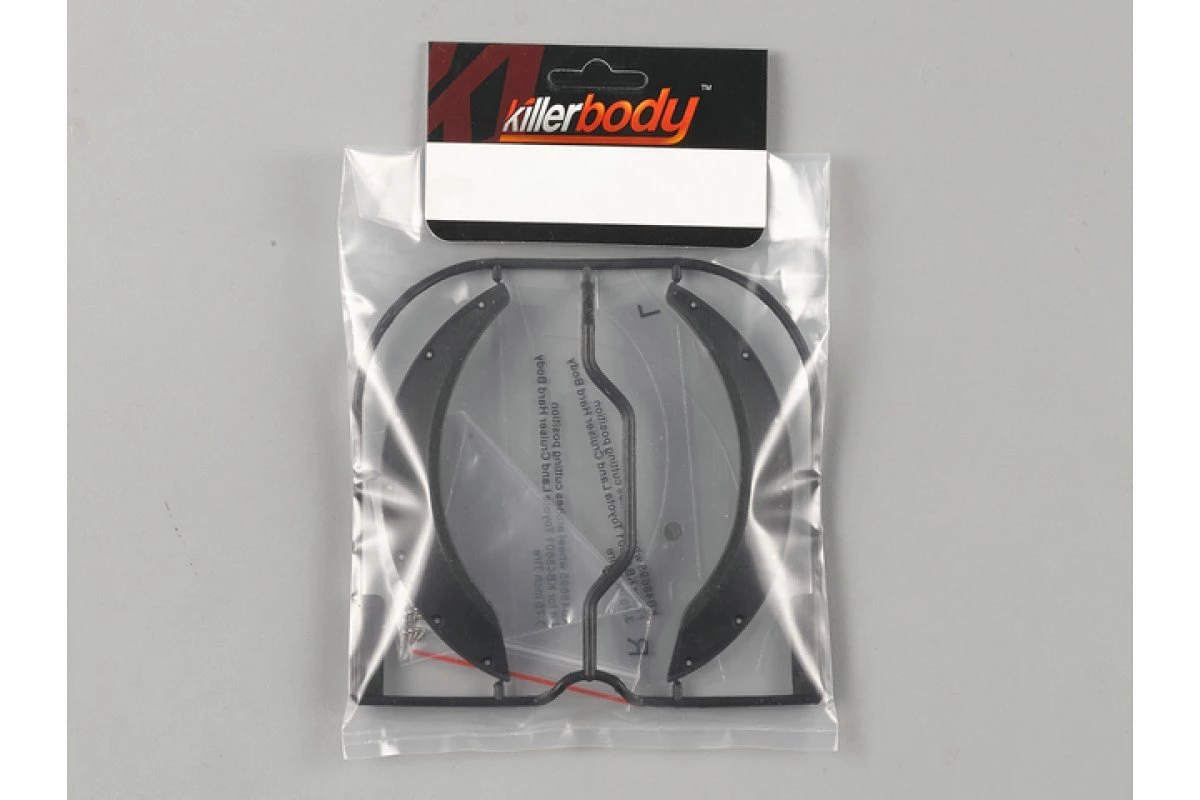 48695 | Killerbody Matte Black 1/10 Toyota Land Cruiser 3.75" Front Wheel Arches 2Pcs 2 48695 | Killerbody Matte Black 1/10 Toyota Land Cruiser 3.75" Front Wheel Arches 2Pcs - Image 2