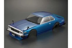 48700 | Killerbody 1/10 1977 Nissan Skyline Hardtop 2000 GT-ES Blue Painted Body Shell