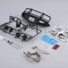 48718 | Killerbody Matte-Black Aluminium 1/10 TRX-4 Bumper Upgrade Set W/ LEDS